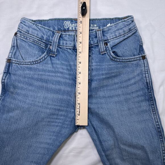Wrangler Retro® Slim Straight Jeans Boys Size 12 Regular Blue Denim 112335642 - Picture 6 of 13